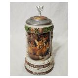 Vintage Beer Stein Budweiser Fox 9'H