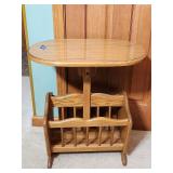 Wood Side Table/Magazine Storage 24'H×16'×22'