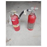 2 fire extinguishers 7lb each