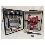 Vintage Portable Travel Bar Set & The Bar Book