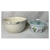 Lidded Round Casserole Dish 8' &