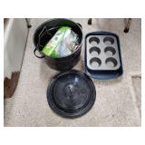 Enable pot and pan, muffin tins