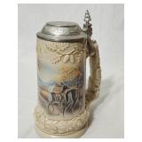 Vintage Meger Beer Stein 9'H Deer Theme