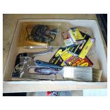 Staple gun, staples, brushes, wood burning iron
