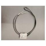 Western bolo tie, center piece is marked sterling