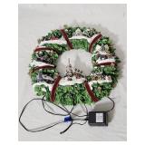 Thomas Kinkade Light Up Wreath