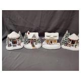 4- Thomas Kincade Village Figurines