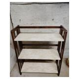 Folding three tier shelf 28'x11'x33'