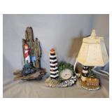 3- Lighthouse decor pieces