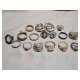 16- Costume jewelry rings
