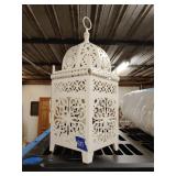 Metal lantern decor