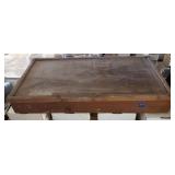Wood display case with plexi glass top