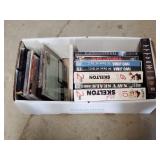 DVDs, VHS, and CD assortment
