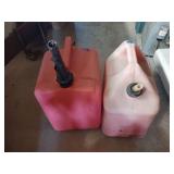 2- Plastic gas cans