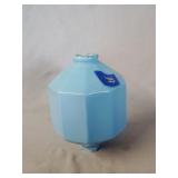 Blue milk glass lightning rod ball