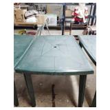 Green plastic table 55'x29'x33'