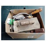 Supply line, troughs, saws, tools