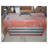 Craftsman table top toolbox, tools