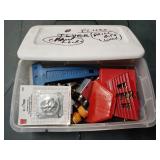 Drill bits, mini dozer, tools, hardware