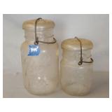 Ball Ideal jars with glass lids