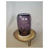 Ball jar pint chicken waterer