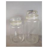 2- Apothecary style jars