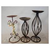3- Candlestick holders