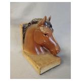 Lefton ceramic horse bookend 5'x6'