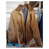 Carhartt flannel lined jacket, 44, Needs cleaned