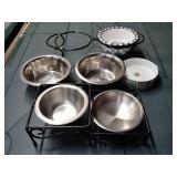 Dog bowls, pet food stands