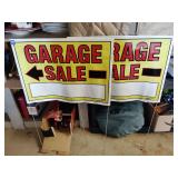 2- Garage Sale signs