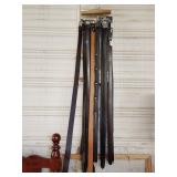 Men's belt assortment with hanger