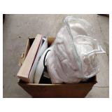 Robe, lunch box, potty training seat, binder