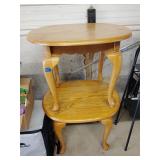 2- Wood end tables, some damage to tops