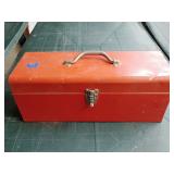 Metal toolbox with contents 19'x7'