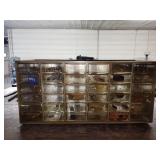 Plastic organizer with hardware 18'x6'x9'