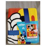 Mickey Mouse Super Plush Throw 46'x60'