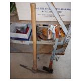 Pick ax, ax-handle is taped