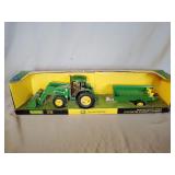 John Deere 6210 Tractor With Loader and Spreader