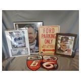 Ford Parking Only sign, Mark Martin Memoribilia