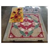 2- Quilted table runners, Lap quilt