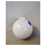 National milk glass lighting rod ball