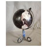 Miniature globe with metal base 10'
