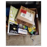 Rat traps, tie out stake, garage sale kit