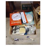 Thermometer, closet lite, household items