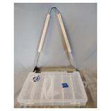 Jim Beam grilling tongs, Bass Pro tackle box