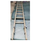Wood ladder 11' long