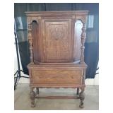 Antique Spanish Revival Court Cupboard 17'x38'x63'