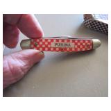 Purina Three-Blade Folding Pocket Knife with Red C