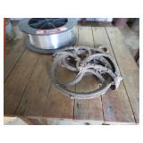 Welco Welding Wire Spool and Metal Bracket Set on